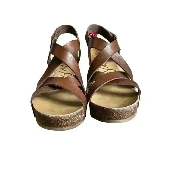 Blowfish Womens Henrietta Velcro Anklestrap Cork Wedges Size 6.5 - Picture 2 of 7